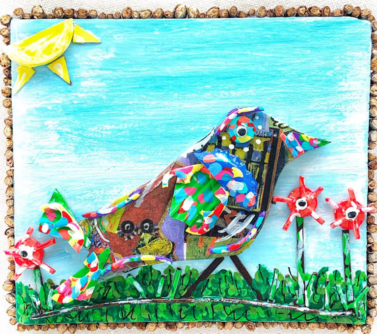 Bird by the Coral Bells