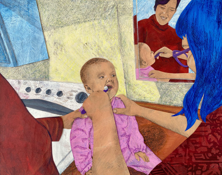 Brushing Bab’s Teeth